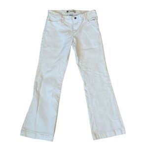 GAP Flare Wide Leg Long and Lean White Denim Jeans Size 8